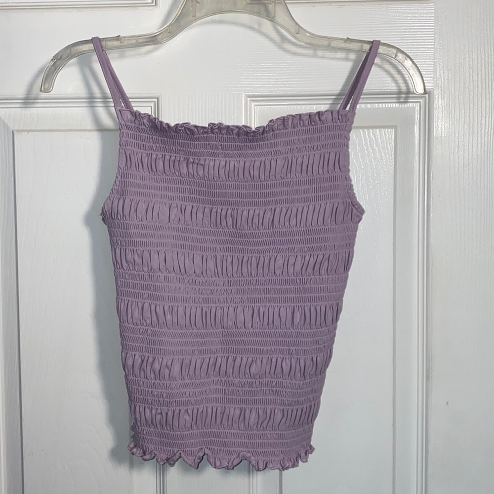 H&M Spaghetti Strap Fitted Top Lavender purple Small